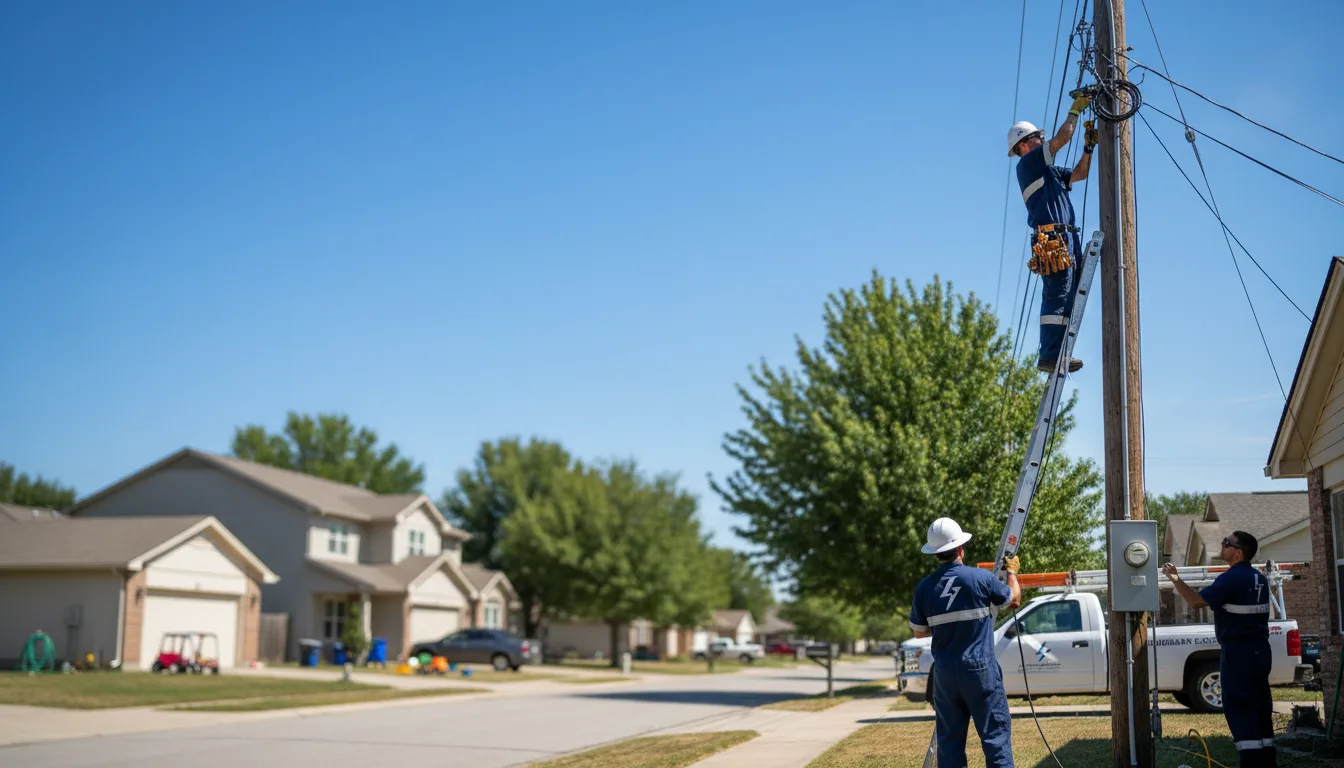 Residential electrician providing installation services in Centerville, WA